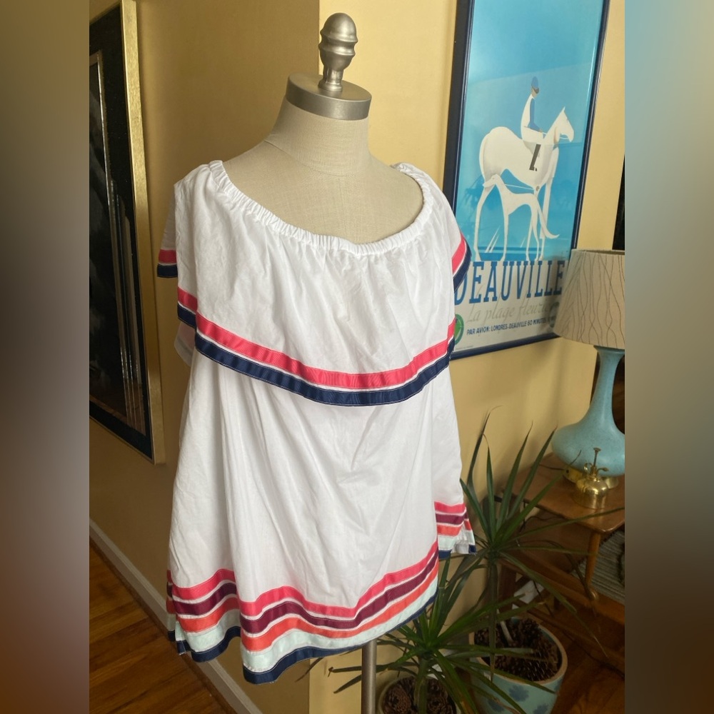 lane bryant striped sleeveless top